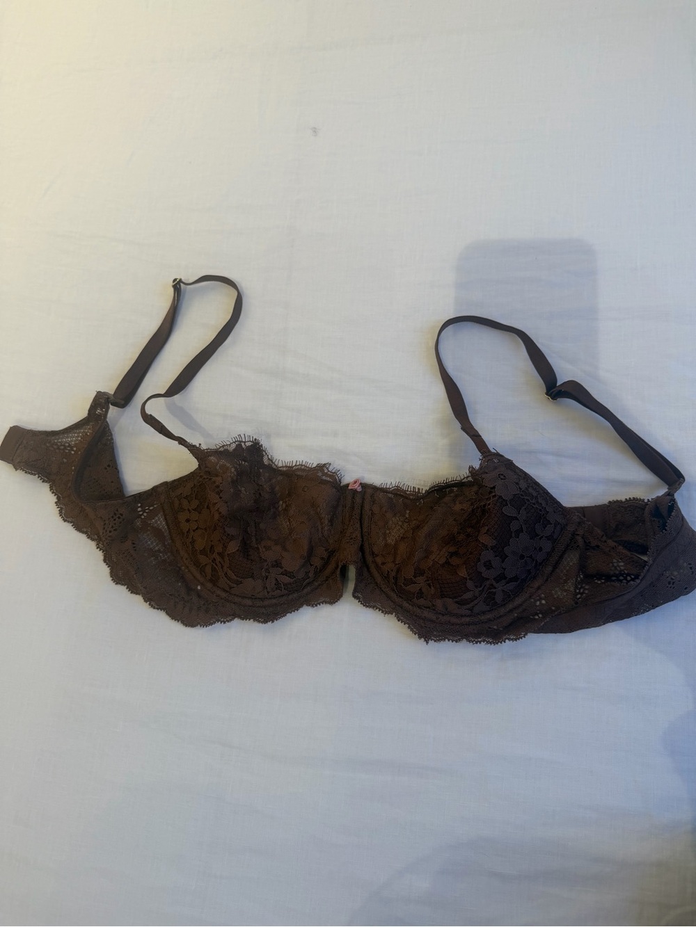 Victoria's Secret Brown Lace Underwire Bra